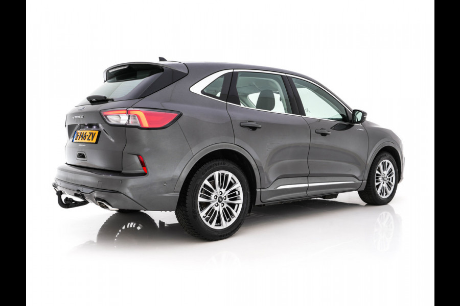 Ford Kuga 2.5 PHEV Vignale (Plug-In) (INCL-BTW) Aut. *HEAD-UP | LEATHER | DIGI-COCKPIT | FULL-LED | KEYLESS | DAB | CARPLAY | NAVI-FULLMAP | MEMORY-PACK | HEATED-COMFORTSEATS | PRIVACYGLASS | TOWBAR | 18''ALU*