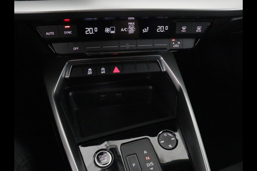 Audi A3 30 TFSI Advanced edition | Sportstoelen | Carplay | Virtual Cockpit | Full LED | Navigatie | Parkeerhulp | Climate control | Bluetooth | Cruise control | Sportstuur