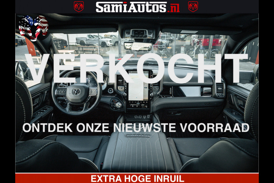 Dodge Ram LIMITED H.O 540PK 706Nm | Massage + Full Option | De Meest Luxe en Volle Pick-Up in zijn Klasse | Comfortabele Dubbele Cabine met Royale 5 Zitplaatsen | BPM vrij | Nu Leverbaar uit Voorraad | Voorraad Nr 2298 - 7479