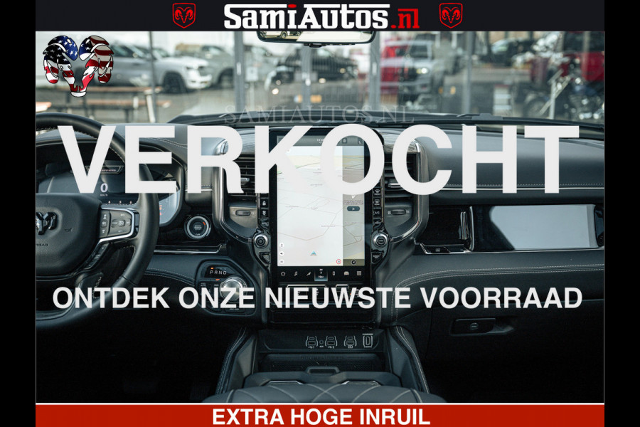 Dodge Ram LIMITED H.O 540PK 706Nm | Massage + Full Option | De Meest Luxe en Volle Pick-Up in zijn Klasse | Comfortabele Dubbele Cabine met Royale 5 Zitplaatsen | BPM vrij | Nu Leverbaar uit Voorraad | Voorraad Nr 2298 - 7479