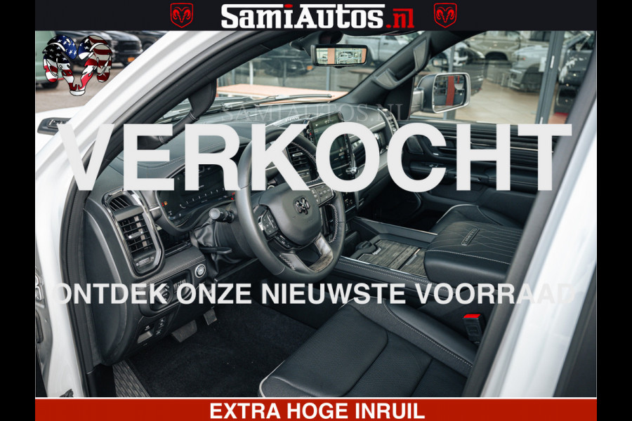 Dodge Ram LIMITED H.O 540PK 706Nm | Massage + Full Option | De Meest Luxe en Volle Pick-Up in zijn Klasse | Comfortabele Dubbele Cabine met Royale 5 Zitplaatsen | BPM vrij | Nu Leverbaar uit Voorraad | Voorraad Nr 2298 - 7479