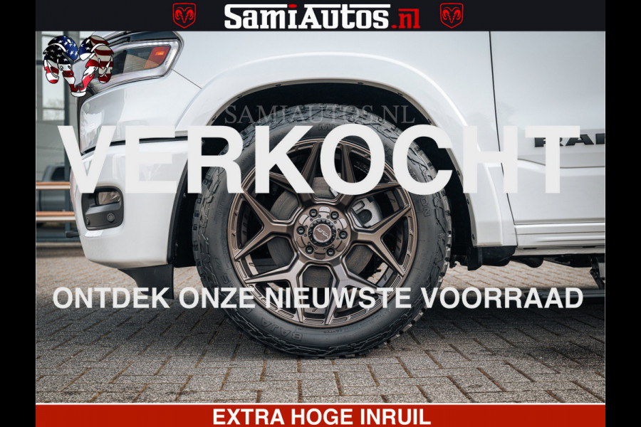Dodge Ram LIMITED H.O 540PK 706Nm | Massage + Full Option | De Meest Luxe en Volle Pick-Up in zijn Klasse | Comfortabele Dubbele Cabine met Royale 5 Zitplaatsen | BPM vrij | Nu Leverbaar uit Voorraad | Voorraad Nr 2298 - 7479