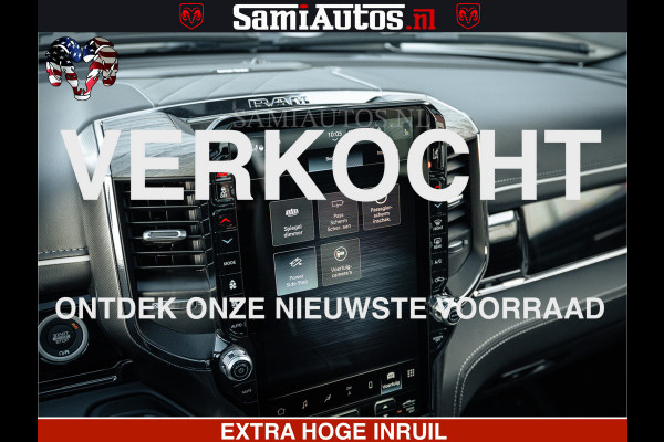 Dodge Ram LIMITED H.O 540PK 706Nm | Massage + Full Option | De Meest Luxe en Volle Pick-Up in zijn Klasse | Comfortabele Dubbele Cabine met Royale 5 Zitplaatsen | BPM vrij | Nu Leverbaar uit Voorraad | Voorraad Nr 2298 - 7479
