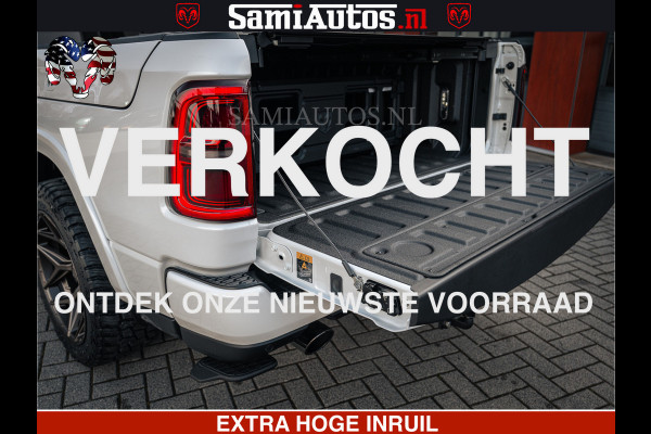 Dodge Ram LIMITED H.O 540PK 706Nm | Massage + Full Option | De Meest Luxe en Volle Pick-Up in zijn Klasse | Comfortabele Dubbele Cabine met Royale 5 Zitplaatsen | BPM vrij | Nu Leverbaar uit Voorraad | Voorraad Nr 2298 - 7479