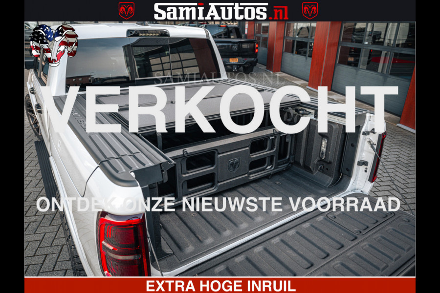 Dodge Ram LIMITED H.O 540PK 706Nm | Massage + Full Option | De Meest Luxe en Volle Pick-Up in zijn Klasse | Comfortabele Dubbele Cabine met Royale 5 Zitplaatsen | BPM vrij | Nu Leverbaar uit Voorraad | Voorraad Nr 2298 - 7479