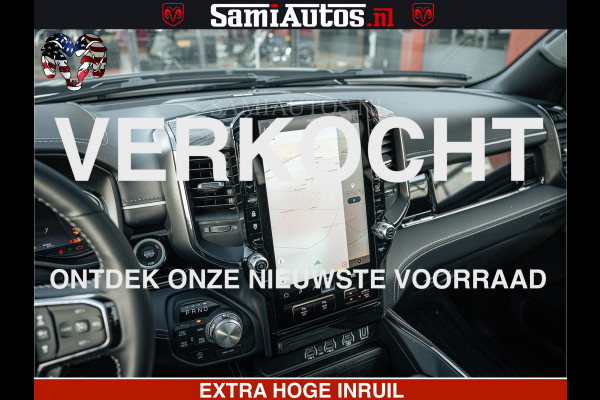 Dodge Ram LIMITED H.O 540PK 706Nm | Massage + Full Option | De Meest Luxe en Volle Pick-Up in zijn Klasse | Comfortabele Dubbele Cabine met Royale 5 Zitplaatsen | BPM vrij | Nu Leverbaar uit Voorraad | Voorraad Nr 2298 - 7479