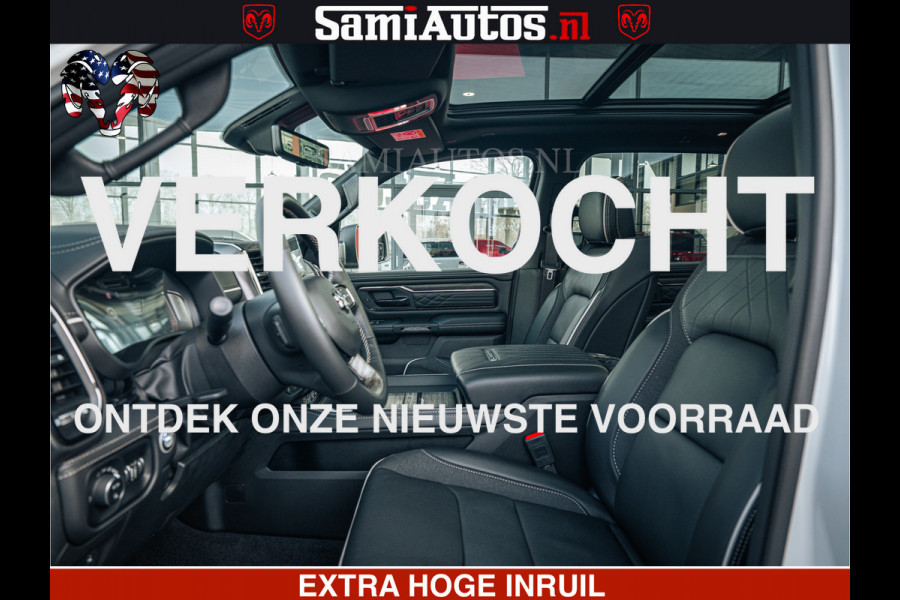 Dodge Ram LIMITED H.O 540PK 706Nm | Massage + Full Option | De Meest Luxe en Volle Pick-Up in zijn Klasse | Comfortabele Dubbele Cabine met Royale 5 Zitplaatsen | BPM vrij | Nu Leverbaar uit Voorraad | Voorraad Nr 2298 - 7479