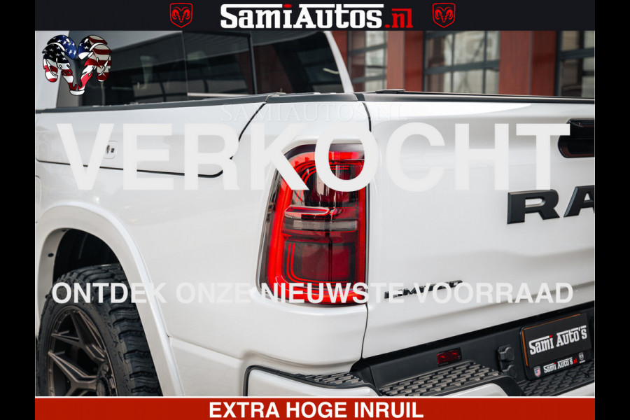 Dodge Ram LIMITED H.O 540PK 706Nm | Massage + Full Option | De Meest Luxe en Volle Pick-Up in zijn Klasse | Comfortabele Dubbele Cabine met Royale 5 Zitplaatsen | BPM vrij | Nu Leverbaar uit Voorraad | Voorraad Nr 2298 - 7479