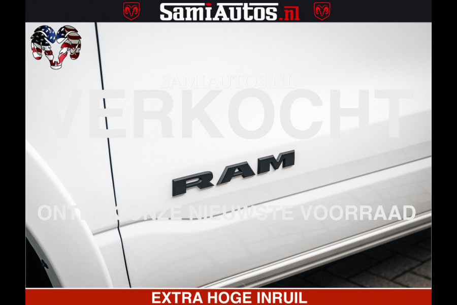 Dodge Ram LIMITED H.O 540PK 706Nm | Massage + Full Option | De Meest Luxe en Volle Pick-Up in zijn Klasse | Comfortabele Dubbele Cabine met Royale 5 Zitplaatsen | BPM vrij | Nu Leverbaar uit Voorraad | Voorraad Nr 2298 - 7479