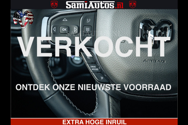 Dodge Ram LIMITED H.O 540PK 706Nm | Massage + Full Option | De Meest Luxe en Volle Pick-Up in zijn Klasse | Comfortabele Dubbele Cabine met Royale 5 Zitplaatsen | BPM vrij | Nu Leverbaar uit Voorraad | Voorraad Nr 2298 - 7479