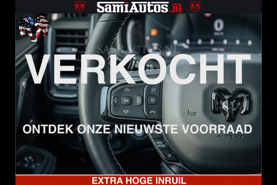 Dodge Ram LIMITED H.O 540PK 706Nm | Massage + Full Option | De Meest Luxe en Volle Pick-Up in zijn Klasse | Comfortabele Dubbele Cabine met Royale 5 Zitplaatsen | BPM vrij | Nu Leverbaar uit Voorraad | Voorraad Nr 2298 - 7479