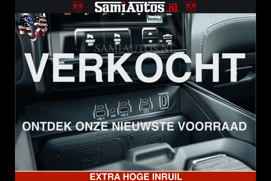 Dodge Ram LIMITED H.O 540PK 706Nm | Massage + Full Option | De Meest Luxe en Volle Pick-Up in zijn Klasse | Comfortabele Dubbele Cabine met Royale 5 Zitplaatsen | BPM vrij | Nu Leverbaar uit Voorraad | Voorraad Nr 2298 - 7479