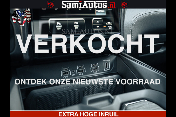 Dodge Ram LIMITED H.O 540PK 706Nm | Massage + Full Option | De Meest Luxe en Volle Pick-Up in zijn Klasse | Comfortabele Dubbele Cabine met Royale 5 Zitplaatsen | BPM vrij | Nu Leverbaar uit Voorraad | Voorraad Nr 2298 - 7479