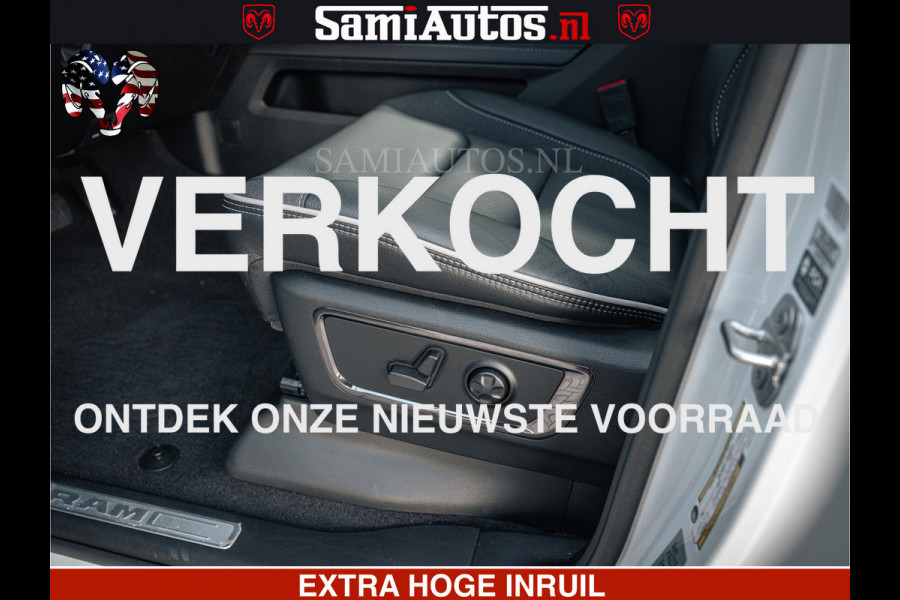 Dodge Ram LIMITED H.O 540PK 706Nm | Massage + Full Option | De Meest Luxe en Volle Pick-Up in zijn Klasse | Comfortabele Dubbele Cabine met Royale 5 Zitplaatsen | BPM vrij | Nu Leverbaar uit Voorraad | Voorraad Nr 2298 - 7479