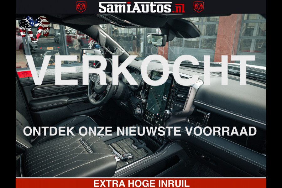 Dodge Ram LIMITED H.O 540PK 706Nm | Massage + Full Option | De Meest Luxe en Volle Pick-Up in zijn Klasse | Comfortabele Dubbele Cabine met Royale 5 Zitplaatsen | BPM vrij | Nu Leverbaar uit Voorraad | Voorraad Nr 2298 - 7479