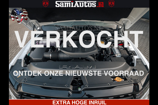 Dodge Ram LIMITED H.O 540PK 706Nm | Massage + Full Option | De Meest Luxe en Volle Pick-Up in zijn Klasse | Comfortabele Dubbele Cabine met Royale 5 Zitplaatsen | BPM vrij | Nu Leverbaar uit Voorraad | Voorraad Nr 2298 - 7479