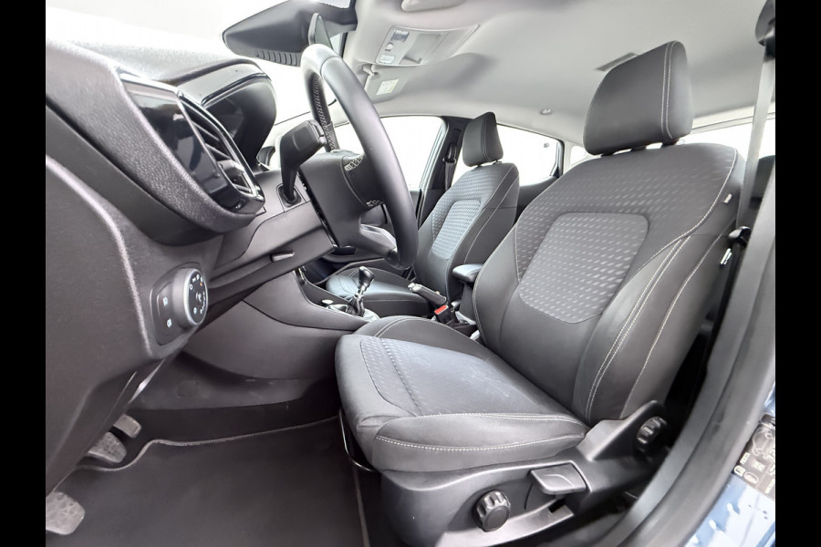 Ford Fiesta 1.0T 126PK Titanium Apple Carplay Android Navi LM Airco Cruise Control Stoelverwarming Apps Voorruitverwarming Wifi Mistlampen Chroompack TCS Led Lmv Lane Assist Isofix TCS EAB Hill-Start-Assist Ford-Pass-Connect LED