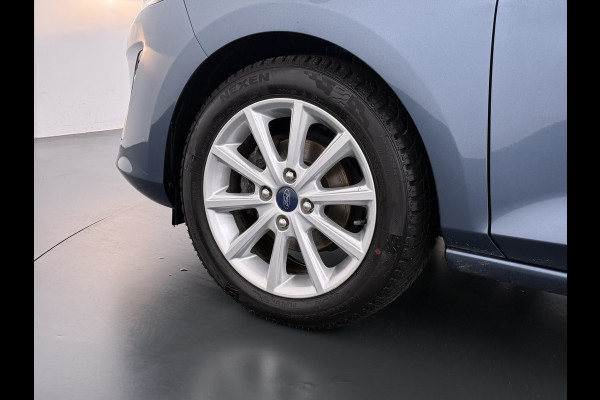 Ford Fiesta 1.0T 126PK Titanium Apple Carplay Android Navi LM Airco Cruise Control Stoelverwarming Apps Voorruitverwarming Wifi Mistlampen Chroompack TCS Led Lmv Lane Assist Isofix TCS EAB Hill-Start-Assist Ford-Pass-Connect LED