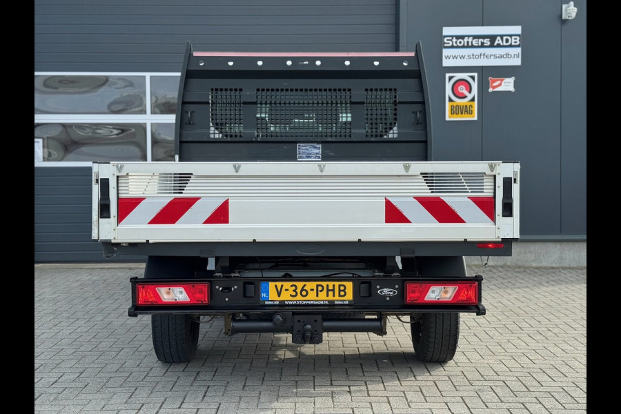 Ford Transit 350 2.0 TDCI L2H1 DC Trend 4WD | Open laadbak | Bluetooth | Kunstleder | 7-pers | Cruise| Airco | Radio | AWD 4×4
