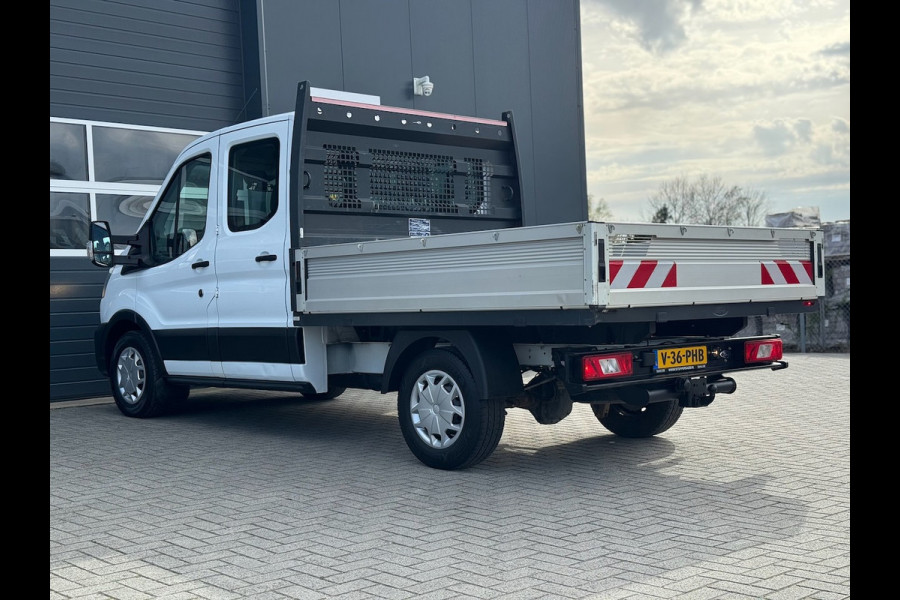 Ford Transit 350 2.0 TDCI L2H1 DC Trend 4WD | Open laadbak | Bluetooth | Kunstleder | 7-pers | Cruise| Airco | Radio | AWD 4×4