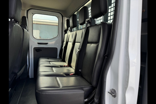 Ford Transit 350 2.0 TDCI L2H1 DC Trend 4WD | Open laadbak | Bluetooth | Kunstleder | 7-pers | Cruise| Airco | Radio | AWD 4×4