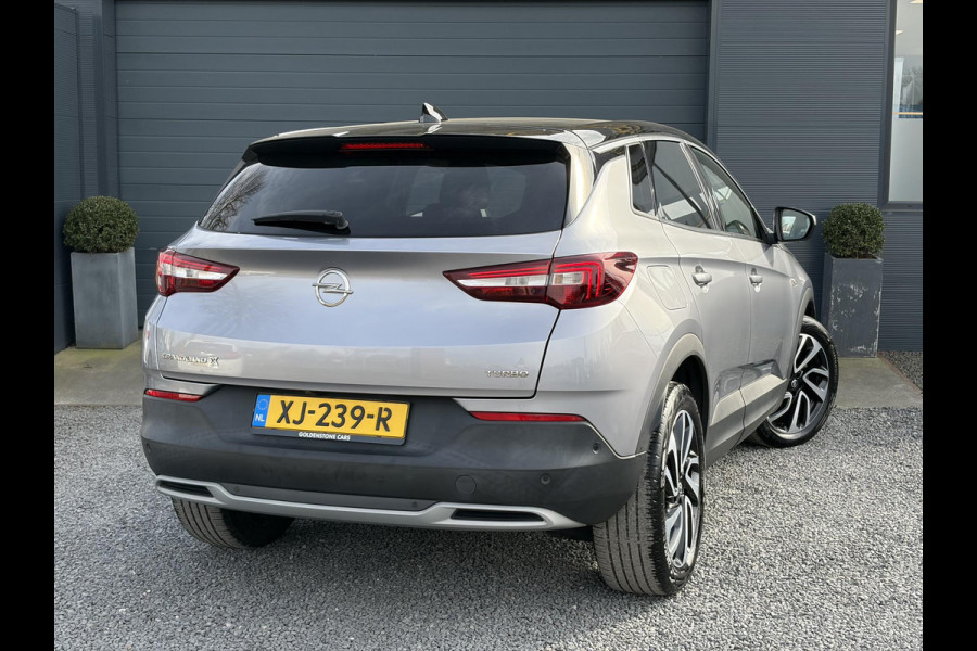 Opel Grandland X 1.2 Turbo Ultimate 1e Eigenaar,360° Camera,Pano,Navi,Stoelverw,Keyless,Rijstrooksensor,BSD,131pk,6 Bak,N.A.P,Pdc V+A,Lm velgen,Halfleder,Dealer Onderhouden,Net beurt gehad,Apk tot 01-2027