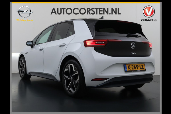 Volkswagen ID.3 First Plus 62kWh Navi-Pro Camera Matrix-Led/Dynamisch Adap.Cruise 19" Apple Carplay Android SOH 92% Ecc Pdc Stoel+Stuurverwarming Lmv Keyless advanced Zwarte-Hemel Wifi DAB Regen-Lichtsensor Isofix Zeer complete 1st Plus!