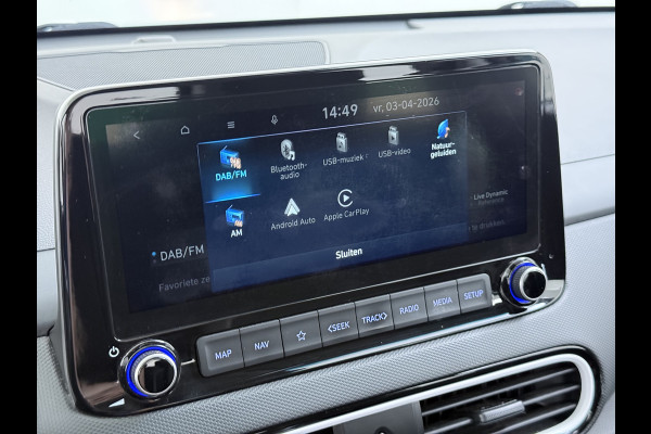 Hyundai Kona 1.6GDI 142PK HEV Hybrid Automaat Adap.Cruise Navi Ecc Camera Krell®-Audio Apple Carplay Android Auto Comfort Lane Assist VESS Led Lmv Isofix Bluetooth DAB FCA 1e Eigenaar Origineel Nederlandse Auto