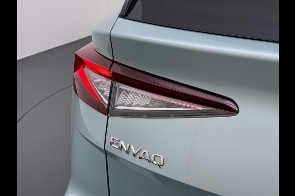 Škoda ENYAQ iV 80 Sport Panorama-Schuifdak Soh 93% Memory Trekhaak Adap.Cruise 360°Camera Navi Ecc Apple Carplay Android Auto Pdc Lmv 21" Privacy Glas Led DAB Stuur+Stoel+A.Bankverwarming Lane Assist Keyless 1.000kg Trekvermogen 1e Eigenaar Origineel Nederlandse Auto Dealeronderhouden Nieuwprijs €59.457,-