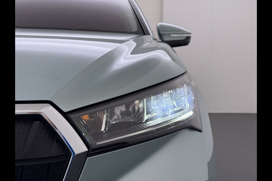 Škoda ENYAQ iV 80 Sport Panorama-Schuifdak Soh 93% Memory Trekhaak Adap.Cruise 360°Camera Navi Ecc Apple Carplay Android Auto Pdc Lmv 21" Privacy Glas Led DAB Stuur+Stoel+A.Bankverwarming Lane Assist Keyless 1.000kg Trekvermogen 1e Eigenaar Origineel Nederlandse Auto Dealeronderhouden Nieuwprijs €59.457,-