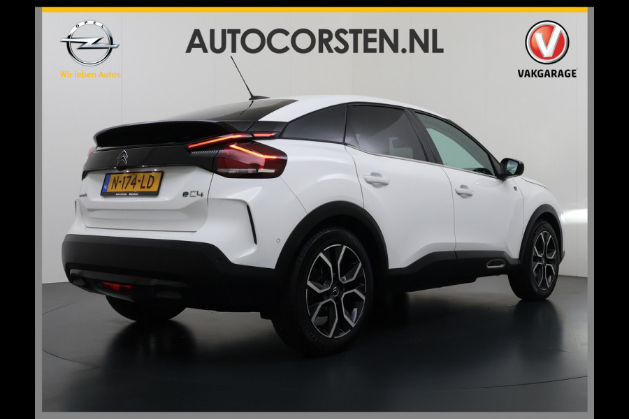 Citroën Ë-C4 50kWh SOH 91% Head-Up Display Adap.Cruise Verwarmd Stuur 360°Camera Navi Ecc Apple Carplay Android Auto Shine Lmv Led Privacy Glas Isofix DAB Bluetooth Lane Assist Regen-Lichtsensor