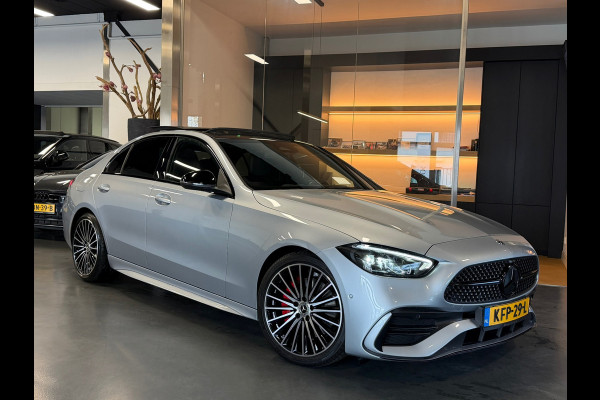 Mercedes-Benz C-Klasse 180 AMG Night pakket Panorama Carbon Sfeerverl.