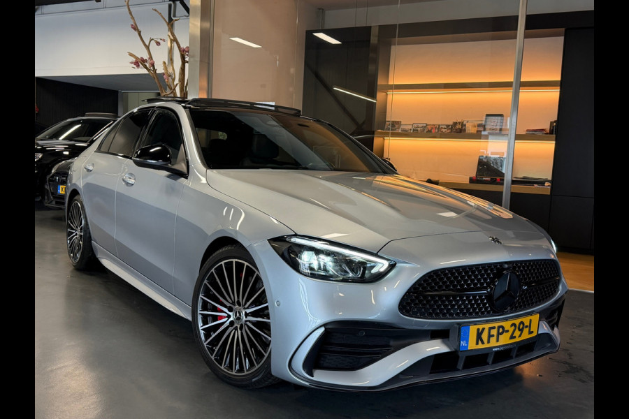 Mercedes-Benz C-Klasse 180 AMG Night pakket Panorama Carbon Sfeerverl.