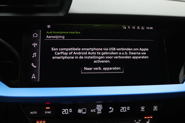 Audi A3 Sportback 35 TFSI 150 PK Automaat Edition One S-Line, Adap. Cruise Control, B&O sound, Stoelverwarming,