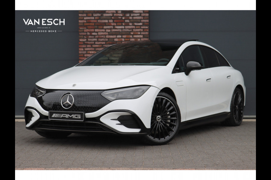 Mercedes-Benz EQE 300 Star Edition AMG 90 kWh | Luchtvering | Achterasbesturing | Distronic+ | Panoramadak | Burmester | Digital Light | Verwarmd Stuurwiel | Trekhaak | Keyless Go |