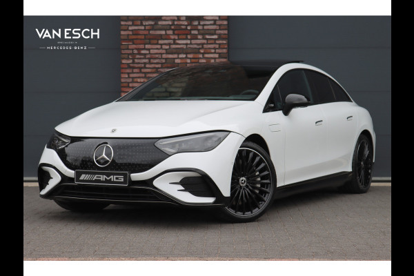 Mercedes-Benz EQE 300 Star Edition AMG 90 kWh | Luchtvering | Achterasbesturing | Distronic+ | Panoramadak | Burmester | Digital Light | Verwarmd Stuurwiel | Trekhaak | Keyless Go |