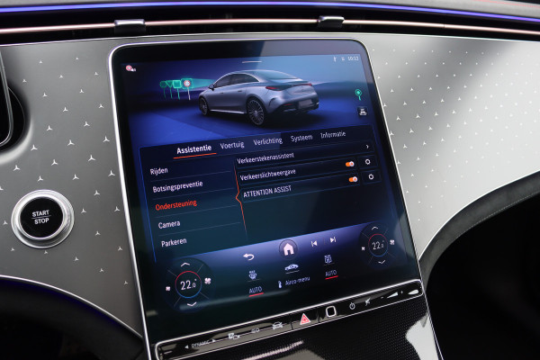 Mercedes-Benz EQE 300 Star Edition AMG 90 kWh | Luchtvering | Achterasbesturing | Distronic+ | Panoramadak | Burmester | Digital Light | Verwarmd Stuurwiel | Trekhaak | Keyless Go |