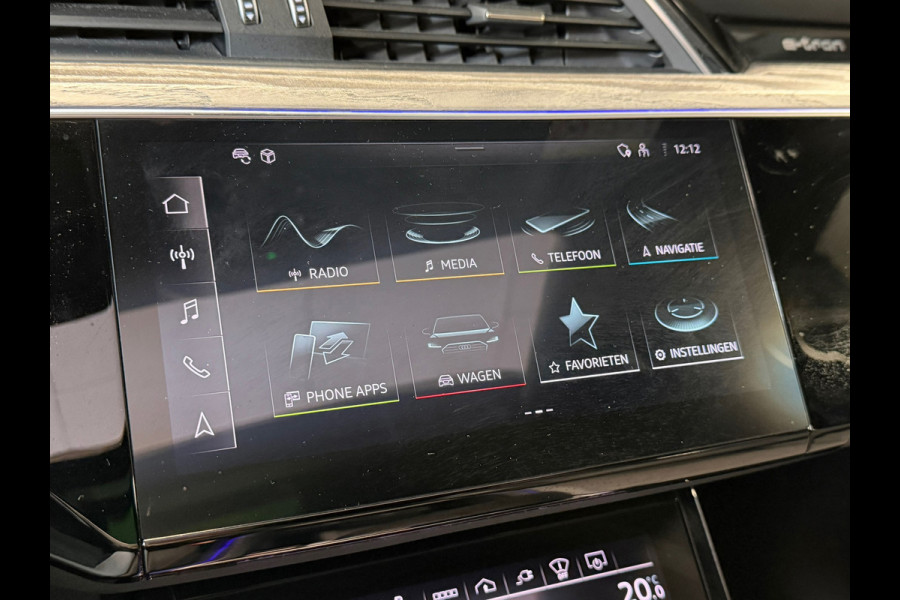 Audi e-tron Sportback 55 quattro S edition 95 kWh AUT. PANORAMADAK CAMERA VIRTUAL COCKPIT NAVI LEDER APPLE CARPLAY STOELVERWARMING