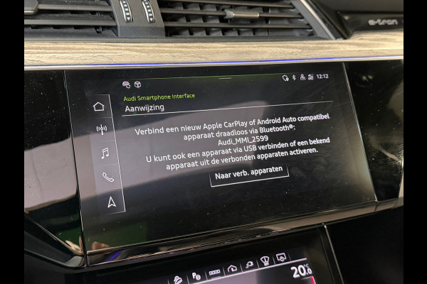 Audi e-tron Sportback 55 quattro S edition 95 kWh AUT. PANORAMADAK CAMERA VIRTUAL COCKPIT NAVI LEDER APPLE CARPLAY STOELVERWARMING