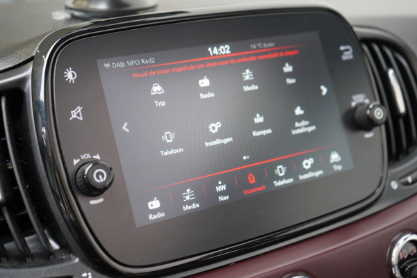 Fiat 500C 1.0 Hybrid Star | Navigatie | Apple Carplay | Climate control | Parkeersensoren | Half leder