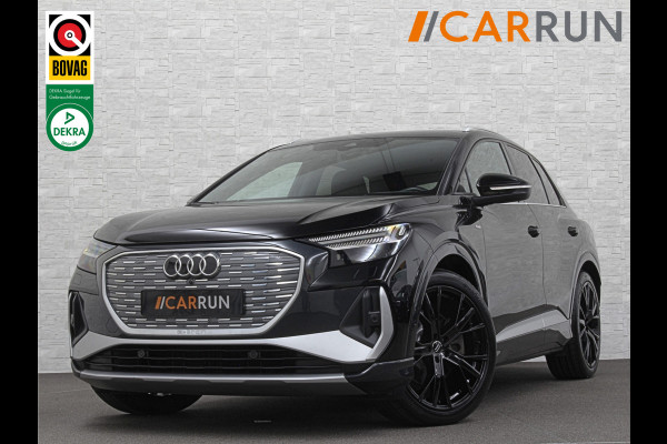 Audi Q4 e-tron 45 Quattro S-Line 77 kWh | ACC | Matrix-LED | Keyless-Entry | Standkachel | Carplay | Lane Assist | 3-Zone Clima | Stoelverwarming | Getint Glas | Autom. Parkeren | Virtual Cockpit |