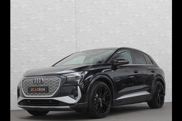 Audi Q4 e-tron 45 Quattro S-Line 77 kWh | ACC | Matrix-LED | Keyless-Entry | Standkachel | Carplay | Lane Assist | 3-Zone Clima | Stoelverwarming | Getint Glas | Autom. Parkeren | Virtual Cockpit |