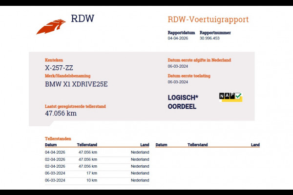 BMW X1 xDrive25e 4WD Hybride 245pk AUT-7 Leder Trekhaak LED Adap.Cruise Camera Navi Sportstoelen Dual-Ecc ParkAssist PDC Apple Carplay  Lmv Elek.Achterklep ConnectDrive Isofix DAB Led Regen-Lichtsensor Lane Assist Wifi AWD 1.700KG Trekgewicht 1e Eigenaar Dealeronderhouden Origineel Nederlandse Auto