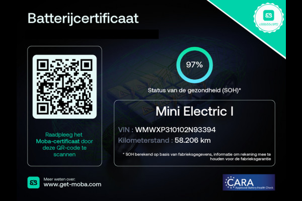 MINI Cooper Charged 33 kWh ACCU 97% Cooper Electric | (184 PK) | Navigatie | Stoelverwarming | 1e eigenaar |