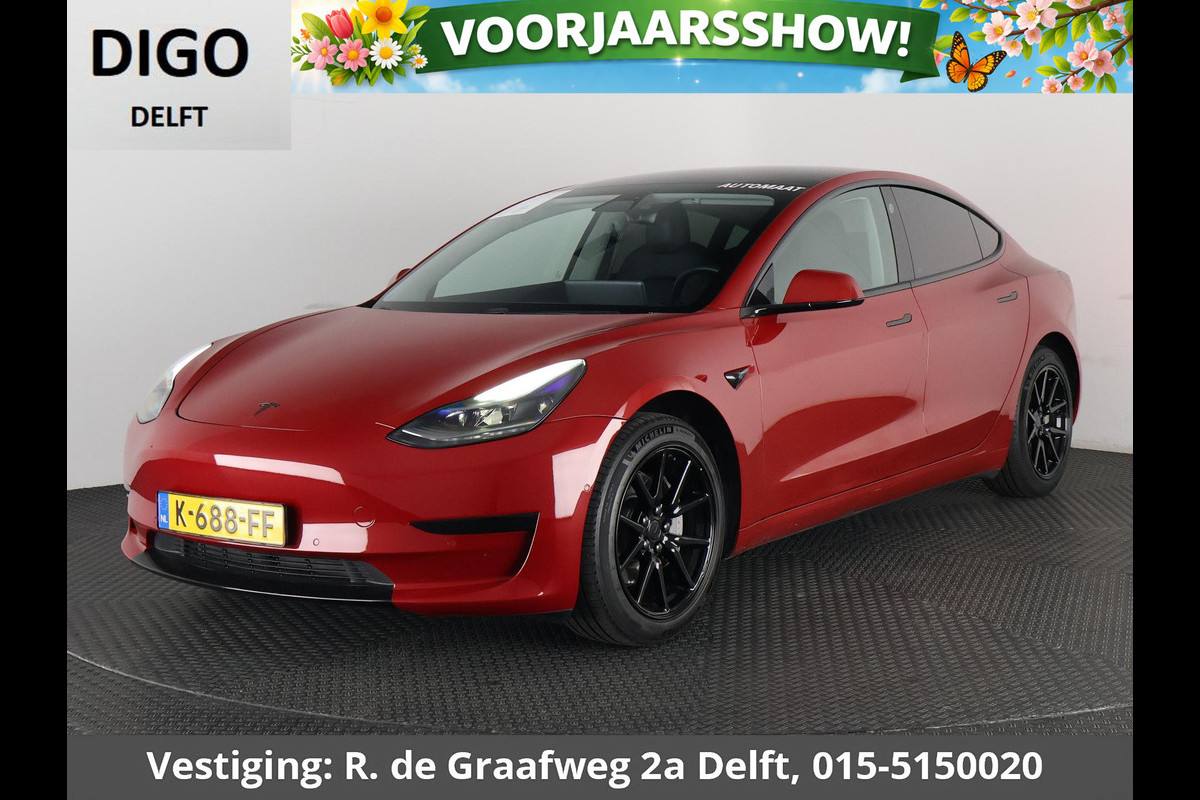 Tesla Model 3 Black Sport Pack RWD Plus 60 kWh 238 PK! | Navigatie | Panoramadak | Camera |