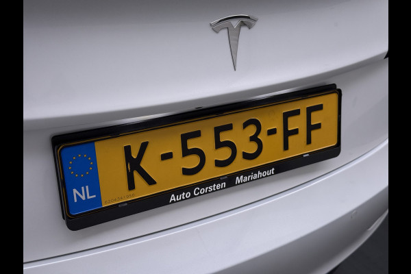 Tesla Model 3 SR+ 325PK LFP-Accu Trekhaak 19"Lmv AutoPilot Leer Pano-Dak Adaptive Cruise Lmv 18" Camera's Elektr.-Stuur+Stoelen+Spiegels+Geheu Ecc Navi Led DAB Voorverwarmen interieur via App Keyless One-Pedal-Drive Origineel Nederlandse Auto LFP accu dus 100% opladen!