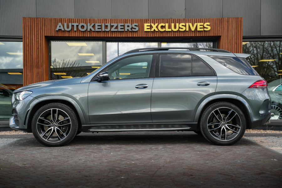 Mercedes-Benz GLE 450 4MATIC Premium Plus AMG Luchtvering Pano Treeplanken Navi Burmeister 22”