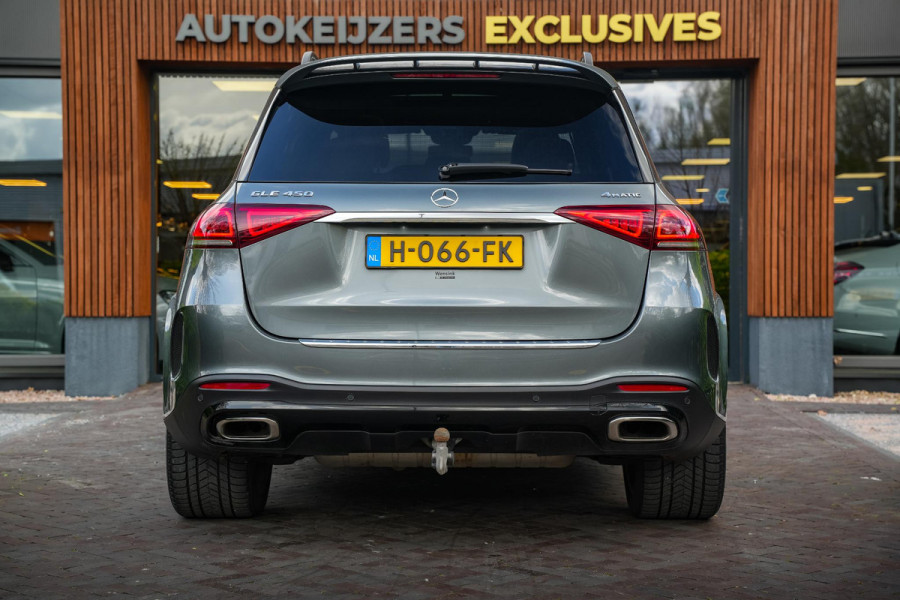 Mercedes-Benz GLE 450 4MATIC Premium Plus AMG Luchtvering Pano Treeplanken Navi Burmeister 22”