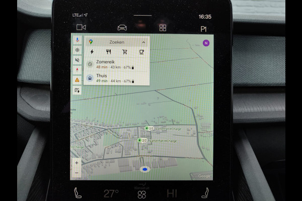 Polestar 2 Long Range Dual Motor 78kWh Panoramadak Adap.Cruise 360°Camera Navi Ecc Apple Carplay Android Auto Pdc Launch Edition Stoel+Stuurverwarming Lmv 19" Achterbankverwarming Keyless DAB Rijstrooksensor Origineel Nederlandse Auto