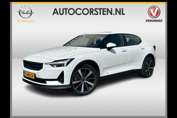 Polestar 2 Long Range Dual Motor 78kWh SOH 91% Panoramadak Adap.Cruise 360°Camera Harman&Kardon® Navi Ecc Apple Carplay Android Auto Pdc La Stoel+Stuurverwarming Lmv 19" Achterbankverwarming Keyless DAB Rijstrooksensor Dealeronderhouden 1e Eigenaar
